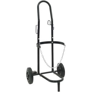Hand Trolley Black and Red 49 x 49 x 101 cm Steel vidaXL Hand Trolley Black and Red 49 x 49 x 101 cm Steel vidaXL