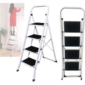 DAYPLUS Heavy Duty Step Stool – 150KG Max Capacity – Safety Folding Design – 4 Step Ladder DAYPLUS Heavy Duty Step Stool – 150KG Max Capacity – Safety Folding Design – 4 Step Ladder