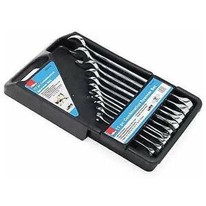 Hilka 11pc Metric Drop Combination Open Ring Spanner Wrench Set 6-19mm 16201102 Hilka 11pc Metric Drop Combination Open Ring Spanner Wrench Set 6-19mm 16201102