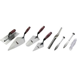 Hilka Trowel Set 6pc Soft Grip Brick Plastering Builder Pointing 66416006 Hilka Trowel Set 6pc Soft Grip Brick Plastering Builder Pointing 66416006