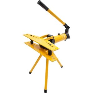 CNCEST Hydraulic Pipe Bender 10T Hydraulic Bender Tube Bending Manual Exhaust Pipe Tubing Machine Tool with 6 Molds, Yellow and Black Manual Hydraulic Pipe CNCEST Hydraulic Pipe Bender 10T Hydraulic Bender Tube Bending Manual Exhaust Pipe Tubing Machine Tool with 6 Molds, Yellow and Black Manual Hydraulic Pipe