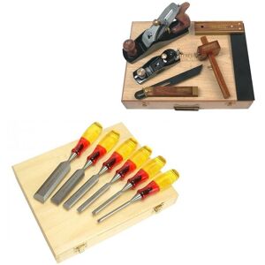 Irwin Marples 6pc Splitproof M373 Wood Chisels 6-32mm + 5pc Plane Set + Box Irwin Marples 6pc Splitproof M373 Wood Chisels 6-32mm + 5pc Plane Set + Box