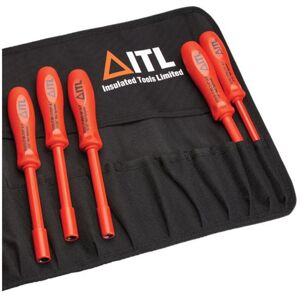 ITL 5 Piece Insulated Nut Spinner Set - Nylon 11 Tools ITL 5 Piece Insulated Nut Spinner Set - Nylon 11 Tools