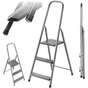 KADAX HOME Steel Ladder STD3 3 Steps, Ash KADAX HOME Steel Ladder STD3 3 Steps, Ash