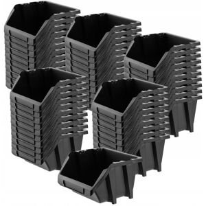KADAX Workshop Stacking Box, Storage Boxes (Black, Set of 50 - 214x198mm) KADAX Workshop Stacking Box, Storage Boxes (Black, Set of 50 - 214x198mm)