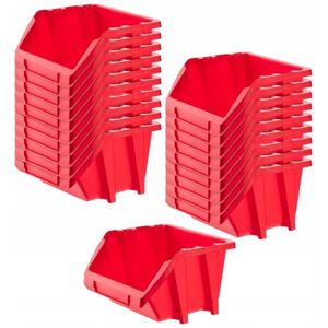 KADAX Workshop Stacking Box, Storage Boxes (Red, Set of 20 - 214x198mm) KADAX Workshop Stacking Box, Storage Boxes (Red, Set of 20 - 214x198mm)