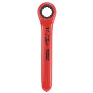 Kennedy 17mm Insulated Ratchet Ring Spanner Double Triangle 1000 V Kennedy 17mm Insulated Ratchet Ring Spanner Double Triangle 1000 V