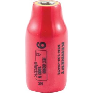 Kennedy 9mm Insulated Hexagon Socket 1/2" Sq/Dr 1000V Kennedy 9mm Insulated Hexagon Socket 1/2" Sq/Dr 1000V