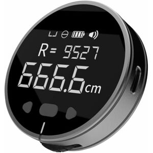 DEWDAT Little q 8 in 1 Electronic Ruler lcd Display Range Finder 99m High Accuracy Handheld Length Measuring Tool Long Standby Rechargeable Ruler,Black-99M DEWDAT Little q 8 in 1 Electronic Ruler lcd Display Range Finder 99m High Accuracy Handheld Length Measuring Tool Long Standby Rechargeable Ruler,Black-99M