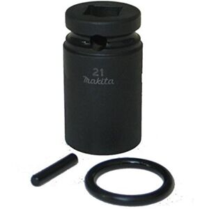 Makita 134833-2 1/2"" 21mm Scaffolders Impact Socket 52mm Long Retaining Pin Makita 134833-2 1/2"" 21mm Scaffolders Impact Socket 52mm Long Retaining Pin