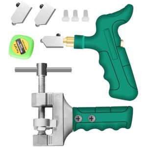 SNQ Manual Glass Cutters, Tile Cutting Tools, 9-Piece Set, Diamond Glass Cutter, Manual Tile Cutter Kit SNQ Manual Glass Cutters, Tile Cutting Tools, 9-Piece Set, Diamond Glass Cutter, Manual Tile Cutter Kit