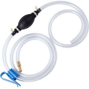 SNQ Manual water pump with diesel suction bulb. Suitable for gasoline, diesel, oil, fuel, and aquariums. Includes two sturdy PVC hoses and hose clamps. SNQ Manual water pump with diesel suction bulb. Suitable for gasoline, diesel, oil, fuel, and aquariums. Includes two sturdy PVC hoses and hose clamps.