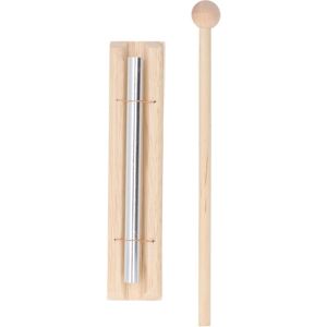 Groofoo - Meditation Chime Aluminum and Beech Wood Energy Chime Hand Bell with Mallet for Class Groofoo - Meditation Chime Aluminum and Beech Wood Energy Chime Hand Bell with Mallet for Class