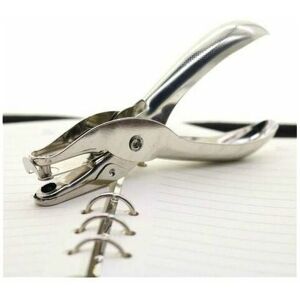 Dewdat - Metal 1 Hole Hand Punch - 6mm Diameter Single Round Hole Hand Tool - 8 Sheet Capacity Dewdat - Metal 1 Hole Hand Punch - 6mm Diameter Single Round Hole Hand Tool - 8 Sheet Capacity