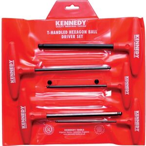 Metric T-Handle Ball Driver Set (5 Piece) - Kennedy Metric T-Handle Ball Driver Set (5 Piece) - Kennedy