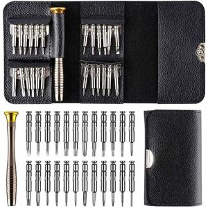 Alwaysh - Mini Precision Screwdriver 25 in 1 Kit, 25 Piece Screwdriver Kit Repair Tools, Set with Leather Case, Screwdriver Repair Tools Alwaysh - Mini Precision Screwdriver 25 in 1 Kit, 25 Piece Screwdriver Kit Repair Tools, Set with Leather Case, Screwdriver Repair Tools