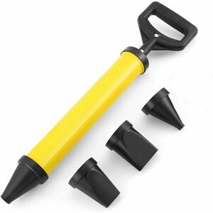 Dewdat - Mortar syringe, mortar grout gun, manual mortar pump with mortar press attachment, mortar syringe with 4 nozzles,0.5kg Dewdat - Mortar syringe, mortar grout gun, manual mortar pump with mortar press attachment, mortar syringe with 4 nozzles,0.5kg