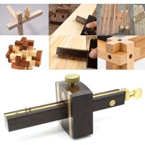 Ikodm - Mortise Gauge - Multi-Function Woodworking Tool Metric Screw Marking Ebony Marker Ikodm - Mortise Gauge - Multi-Function Woodworking Tool Metric Screw Marking Ebony Marker