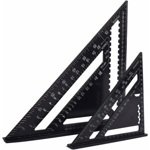 TINOR Multifunction Carpenter Square 18cm and 30cm, Metal Aluminum Triangle Ruler Square Gauge Guide Protractor Angle 45 90 Degrees/Carpenter Tools/Wood TINOR Multifunction Carpenter Square 18cm and 30cm, Metal Aluminum Triangle Ruler Square Gauge Guide Protractor Angle 45 90 Degrees/Carpenter Tools/Wood