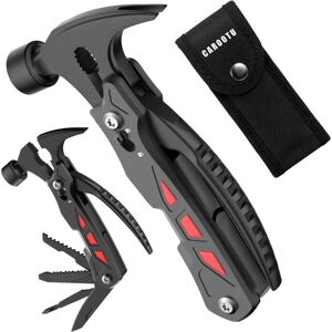Tinor - Multitools, 12 in 2 Multitool Pliers and Hammer, Pocket Multitool with Screwdriver Bottle Opener, for Hiking Camping-black Tinor - Multitools, 12 in 2 Multitool Pliers and Hammer, Pocket Multitool with Screwdriver Bottle Opener, for Hiking Camping-black