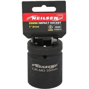 Neilsen 1" Drive Standard Shallow Square Metric Single Impact Socket 35mm Neilsen 1" Drive Standard Shallow Square Metric Single Impact Socket 35mm