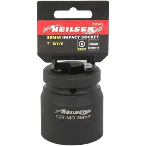 Neilsen 1" Drive Standard Shallow Square Metric Single Impact Socket 38mm Neilsen 1" Drive Standard Shallow Square Metric Single Impact Socket 38mm