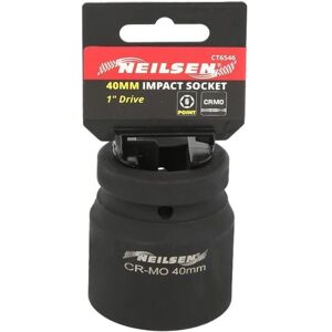 Neilsen 1" Drive Standard Shallow Square Metric Single Impact Socket 40mm Neilsen 1" Drive Standard Shallow Square Metric Single Impact Socket 40mm