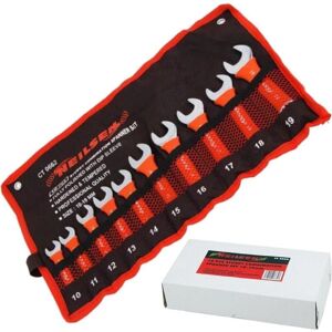 Neilsen 10pc Stubby Soft Grip Metric Combination Spanner Wrench Set 10mm - 19mm Neilsen 10pc Stubby Soft Grip Metric Combination Spanner Wrench Set 10mm - 19mm