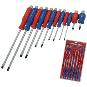 Neilsen 12pc Mechanics Hex Pozi Flat Slotted Magnetic Tip Screwdriver Set Neilsen 12pc Mechanics Hex Pozi Flat Slotted Magnetic Tip Screwdriver Set
