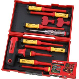 Neilsen 12pc Vde Insulated T Bar Pozi Flat Slotted Magnetic Tip Screwdriver Set Neilsen 12pc Vde Insulated T Bar Pozi Flat Slotted Magnetic Tip Screwdriver Set