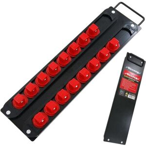 Neilsen 16pc Aluminium Socket Rail Tray 3/4" Organiser Storage Holder Metal Neilsen 16pc Aluminium Socket Rail Tray 3/4" Organiser Storage Holder Metal