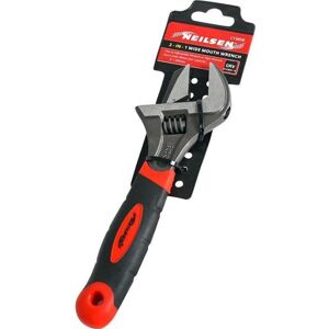 Neilsen 2 In 1 Adjustable Wide Opening Mouth Spanner Wrench Soft Grip Handle Neilsen 2 In 1 Adjustable Wide Opening Mouth Spanner Wrench Soft Grip Handle