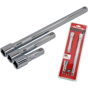 Neilsen 3pc 1/2" Drive Socket Extension Bar Set 75mm 150mm 250mm Extra Long Neilsen 3pc 1/2" Drive Socket Extension Bar Set 75mm 150mm 250mm Extra Long