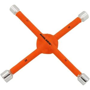 Neilsen 4 Way Wheel Wrench Universal Cross Nut 17mm 19mm 21mm 23mm Car Spanner Neilsen 4 Way Wheel Wrench Universal Cross Nut 17mm 19mm 21mm 23mm Car Spanner