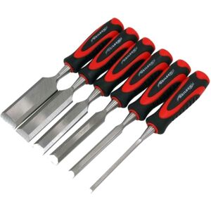 Neilsen 5pc Wood Bevel Edge Carpentry Joiner Woodwork Chisel Set Soft Grip Neilsen 5pc Wood Bevel Edge Carpentry Joiner Woodwork Chisel Set Soft Grip