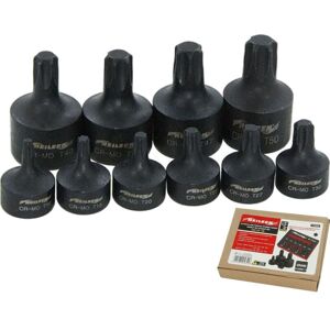 Neilsen Low Profile Stubby Short Impact Star Bit Socket Set T10 - T50 9pc Neilsen Low Profile Stubby Short Impact Star Bit Socket Set T10 - T50 9pc