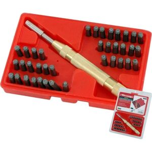 BLUESPOT Neilsen Number Alphabet Letter Symbol Automatic Punch Set 38pc 1/8" Craft BLUESPOT Neilsen Number Alphabet Letter Symbol Automatic Punch Set 38pc 1/8" Craft