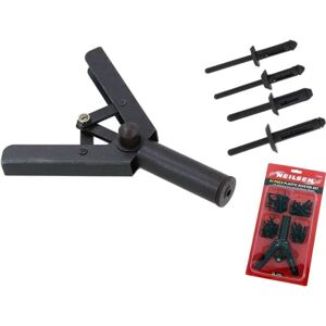 Neilsen Plastic Rivet Gun Garage Car Bodyshop Hand Riveter Tool 40 Rivets Set Neilsen Plastic Rivet Gun Garage Car Bodyshop Hand Riveter Tool 40 Rivets Set