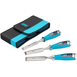 OX Tools - OX-P371203 - 3 Piece - Velcro Case - Wood Chisel Set OX Tools - OX-P371203 - 3 Piece - Velcro Case - Wood Chisel Set