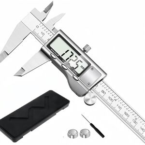 IKODM Pc Stainless Steel Digital Electronic Caliper All Metal High Precision Measuring Tool 0-150mm IKODM Pc Stainless Steel Digital Electronic Caliper All Metal High Precision Measuring Tool 0-150mm