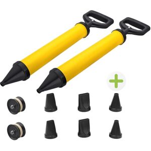 WOIYIC Pcs Cement Grout Gun Mortar Grouting Gun Mortar Pump with 8 Nozzles 2 Spare Rubber Pistons WOIYIC Pcs Cement Grout Gun Mortar Grouting Gun Mortar Pump with 8 Nozzles 2 Spare Rubber Pistons