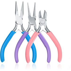 Aougo - Pieces Jewelry Pliers, Tool Kit Pliers Jewelry Making Tools, Needle Nose Pliers, Long Nose Pliers, Chain Nose Pliers, Wire Cutter Aougo - Pieces Jewelry Pliers, Tool Kit Pliers Jewelry Making Tools, Needle Nose Pliers, Long Nose Pliers, Chain Nose Pliers, Wire Cutter