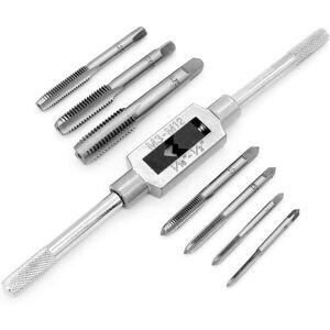 Gotrays - Pieces Metric Tap Set - Adjustable Metric Hand Thread Tap with Wrench - M3 M4 M5 M6 M8 M10 M12 Gotrays - Pieces Metric Tap Set - Adjustable Metric Hand Thread Tap with Wrench - M3 M4 M5 M6 M8 M10 M12