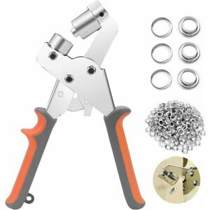 EURITECSA Pinces à oeillets, kit professionnel de perçage à oeillets, 100 pièces (diamètre intérieur 10 mm) pinces de montage à oeillets métalliques pour bâche EURITECSA Pinces à oeillets, kit professionnel de perçage à oeillets, 100 pièces (diamètre intérieur 10 mm) pinces de montage à oeillets métalliques pour bâche