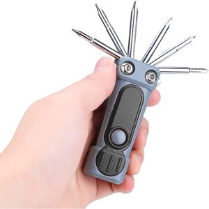 Memkey - Portable Screwdriver led Flashlight Indoor Outdoor Car Camping Work Repair Lighting Tools Accessories Black Memkey - Portable Screwdriver led Flashlight Indoor Outdoor Car Camping Work Repair Lighting Tools Accessories Black