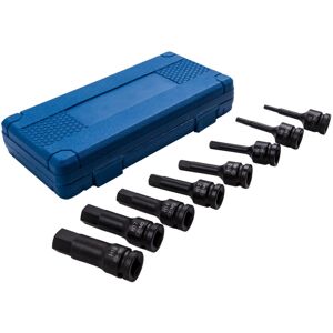 Maxpeedingrods - 8pcs Impact Allen Key Hex Hexagon 1/2' Drive Bit Socket Set H5 to H19 Maxpeedingrods - 8pcs Impact Allen Key Hex Hexagon 1/2' Drive Bit Socket Set H5 to H19