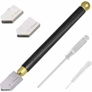 TORMATOR Professional Glass Cutter, Glass Cutting Tool, Pencil Style, Cuts Glass from 2 to 20 mm Thick for Cutting Glass/Tiles/Mirrors/Mosaics TORMATOR Professional Glass Cutter, Glass Cutting Tool, Pencil Style, Cuts Glass from 2 to 20 mm Thick for Cutting Glass/Tiles/Mirrors/Mosaics