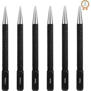 MEMKEY Punches, 6 Pack Heavy Duty Carbon Steel Automatic Punch Loaded Punch Marking Tool for Hole Positioning 3 Sizes MEMKEY Punches, 6 Pack Heavy Duty Carbon Steel Automatic Punch Loaded Punch Marking Tool for Hole Positioning 3 Sizes