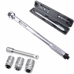 Briefness - Ratchet Torque Wrench 28-210Nm, 1/2 Wheel Bolt Wheel Nut Wrench incl. Extension & Wheel Bolt Sockets 17mm-19mm-21mm Briefness - Ratchet Torque Wrench 28-210Nm, 1/2 Wheel Bolt Wheel Nut Wrench incl. Extension & Wheel Bolt Sockets 17mm-19mm-21mm