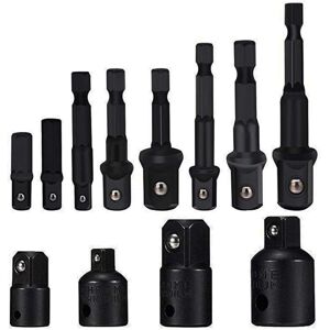 Memkey - Socket Adapter Converter Set, Hex Shank Drill Nut Wrench 8pcs Socket Extension Adapter Bit Set, 4 Pack Ratchet Wrench/Socket Reducing Adapter Memkey - Socket Adapter Converter Set, Hex Shank Drill Nut Wrench 8pcs Socket Extension Adapter Bit Set, 4 Pack Ratchet Wrench/Socket Reducing Adapter